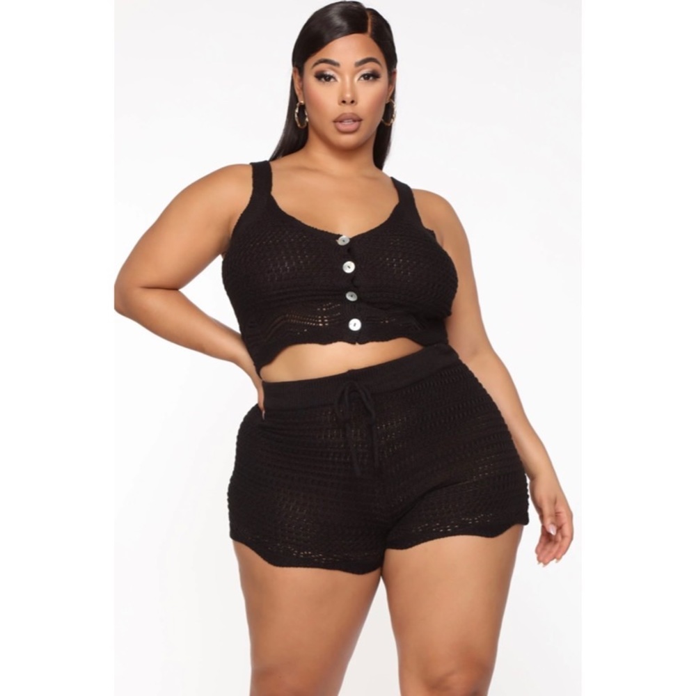 Hanging Out Crochet Short Set